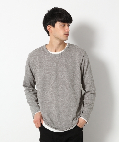 RAGEBLUE（レイジブルー）の「レイヤードニットソー/781427（ニット/セーター・メンズ・ブラック/グレー/オレンジ/ブルー/ワインレッド・SMALL/MEDIUM/LARGE）」の13枚目の写真