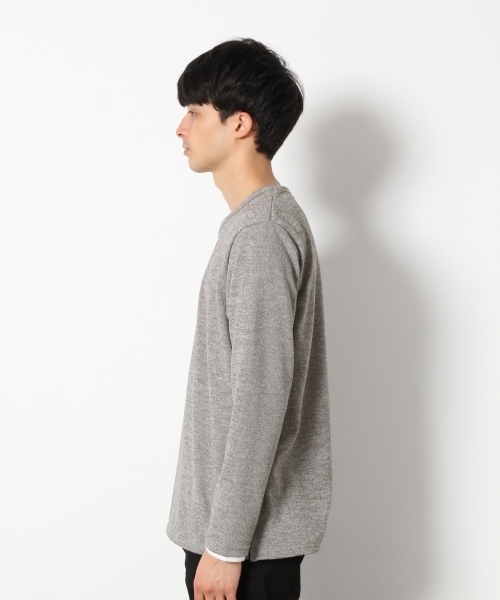 RAGEBLUE（レイジブルー）の「レイヤードニットソー/781427（ニット/セーター・メンズ・ブラック/グレー/オレンジ/ブルー/ワインレッド・SMALL/MEDIUM/LARGE）」の14枚目の写真