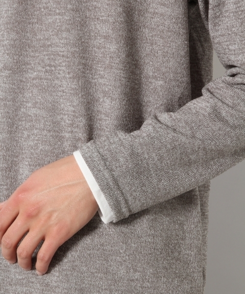 RAGEBLUE（レイジブルー）の「レイヤードニットソー/781427（ニット/セーター・メンズ・ブラック/グレー/オレンジ/ブルー/ワインレッド・SMALL/MEDIUM/LARGE）」の18枚目の写真