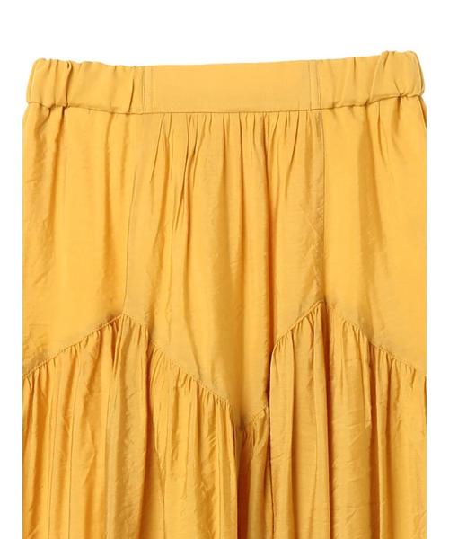 AMERICAN HOLIC(アメリカンホリック)の「ジグザグギャザースカート(スカート・レディース・ブラック/ピンク/グレイッシュベージュ/グリーン/イエロー・FREE)」の9枚目の写真