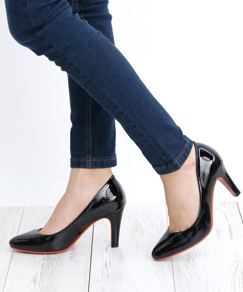 attagirl（アタガール）の「ポインテッドトゥ レッドソール パンプス（パンプス・レディース・ブラック/ブラック系その他/ブラック系その他2/ベージュ系その他2/パイソン/ライトブラウン/レッド/ベージュ/グレー/グレー系その他/その他/ブラック系その他3/ブラック系その他4・M/L/LL/S）」の6枚目の写真