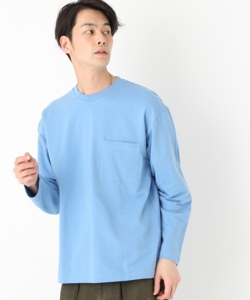 niko and...（ニコアンド）の「Nコットンポリ裏毛プルオーバー（Tシャツ/カットソー・メンズ・パープル/オフホワイト/ピンク/ブルー・MEDIUM/LARGE）」の3枚目の写真