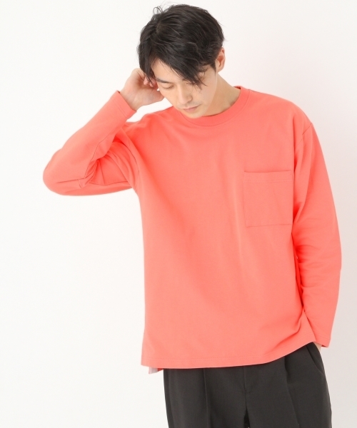 niko and...（ニコアンド）の「Nコットンポリ裏毛プルオーバー（Tシャツ/カットソー・メンズ・パープル/オフホワイト/ピンク/ブルー・MEDIUM/LARGE）」の17枚目の写真