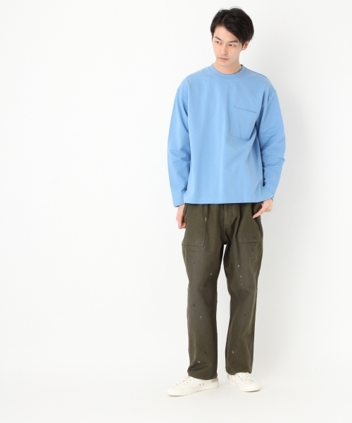 niko and...（ニコアンド）の「Nコットンポリ裏毛プルオーバー（Tシャツ/カットソー・メンズ・パープル/オフホワイト/ピンク/ブルー・MEDIUM/LARGE）」の10枚目の写真