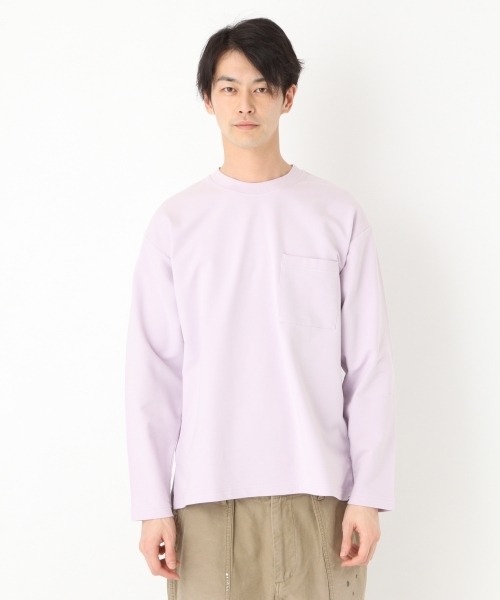 niko and...（ニコアンド）の「Nコットンポリ裏毛プルオーバー（Tシャツ/カットソー・メンズ・パープル/オフホワイト/ピンク/ブルー・MEDIUM/LARGE）」の12枚目の写真