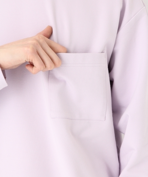 niko and...（ニコアンド）の「Nコットンポリ裏毛プルオーバー（Tシャツ/カットソー・メンズ・パープル/オフホワイト/ピンク/ブルー・MEDIUM/LARGE）」の18枚目の写真