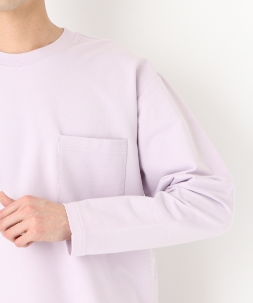 niko and...（ニコアンド）の「Nコットンポリ裏毛プルオーバー（Tシャツ/カットソー・メンズ・パープル/オフホワイト/ピンク/ブルー・MEDIUM/LARGE）」の16枚目の写真