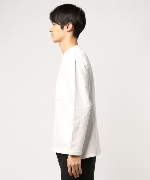 niko and...（ニコアンド）の「Nコットンポリ裏毛プルオーバー（Tシャツ/カットソー・メンズ・パープル/オフホワイト/ピンク/ブルー・MEDIUM/LARGE）」の6枚目の写真