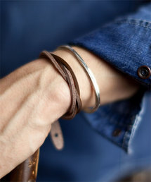 NANO universe | イタリーレザーツイストブレス(ブレスレット)