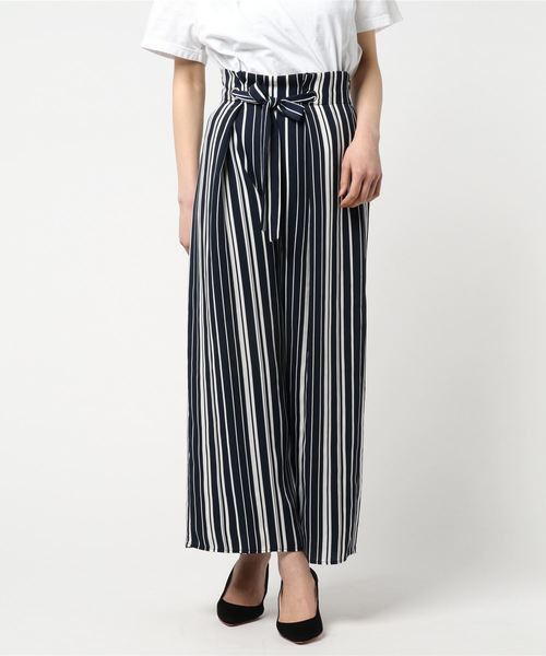 12Twelve Agenda(トゥエルブ アジェンダ)の「ランダムストライプワイドパンツ(その他パンツ・レディース・オフホワイト/ネイビー/ベージュ・M)」の8枚目の写真