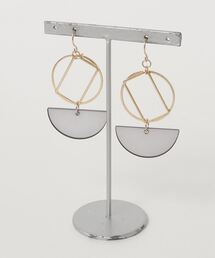シーラカンス/アクリルゴールドピアス