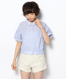 Kastane | 【Kastane】ギンガムチェック半袖BZ(シャツ/ブラウス)