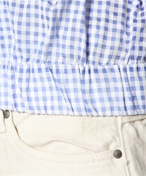 Kastane（カスタネ）の「【Kastane】ギンガムチェック半袖BZ（シャツ/ブラウス・レディース・レッド系その他/イエロー系その他/ブルー系その他・FREE）」の10枚目の写真