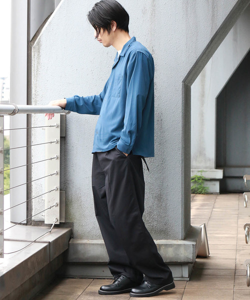 Confirm（コンファーム）の「Confirm / コンファーム 長袖オープンカラーシャツ（シャツ/ブラウス・メンズ・ネイビー/ブルー/ブラック/グレー・L/M）」の8枚目の写真