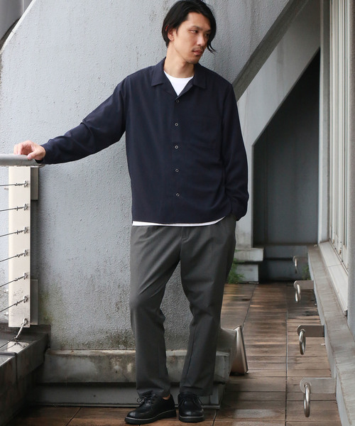 Confirm（コンファーム）の「Confirm / コンファーム 長袖オープンカラーシャツ（シャツ/ブラウス・メンズ・ネイビー/ブルー/ブラック/グレー・L/M）」の9枚目の写真