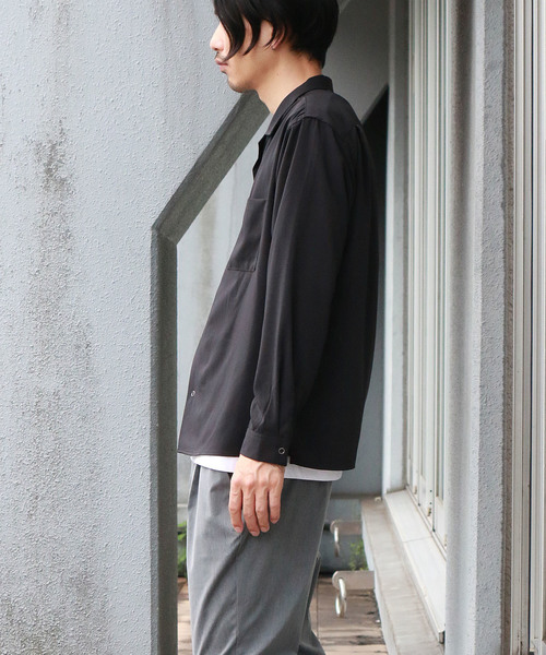Confirm（コンファーム）の「Confirm / コンファーム 長袖オープンカラーシャツ（シャツ/ブラウス・メンズ・ネイビー/ブルー/ブラック/グレー・L/M）」の11枚目の写真