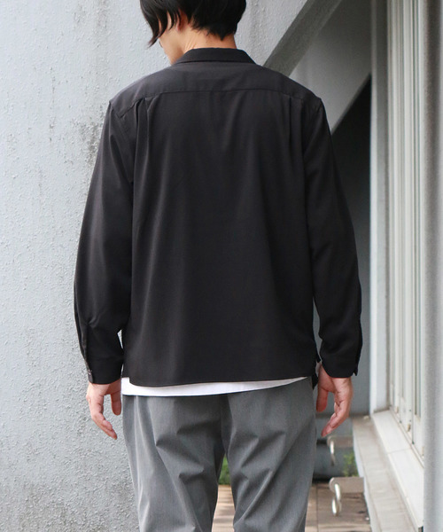 Confirm（コンファーム）の「Confirm / コンファーム 長袖オープンカラーシャツ（シャツ/ブラウス・メンズ・ネイビー/ブルー/ブラック/グレー・L/M）」の12枚目の写真