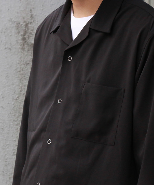 Confirm（コンファーム）の「Confirm / コンファーム 長袖オープンカラーシャツ（シャツ/ブラウス・メンズ・ネイビー/ブルー/ブラック/グレー・L/M）」の13枚目の写真