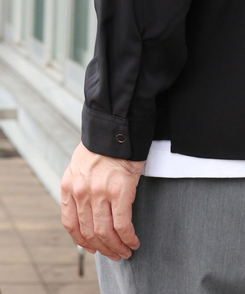 Confirm（コンファーム）の「Confirm / コンファーム 長袖オープンカラーシャツ（シャツ/ブラウス・メンズ・ネイビー/ブルー/ブラック/グレー・L/M）」の14枚目の写真