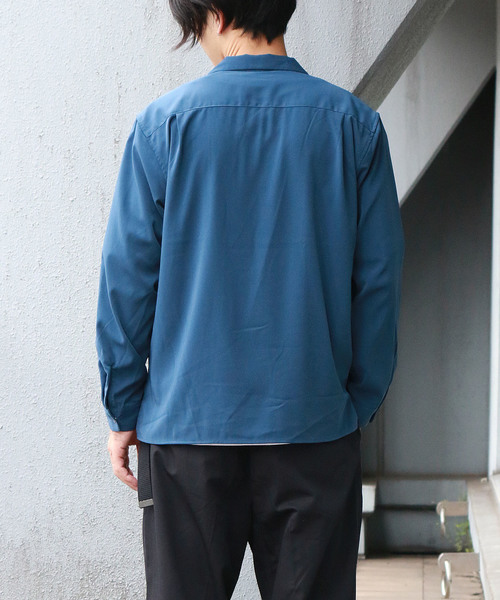 Confirm（コンファーム）の「Confirm / コンファーム 長袖オープンカラーシャツ（シャツ/ブラウス・メンズ・ネイビー/ブルー/ブラック/グレー・L/M）」の17枚目の写真