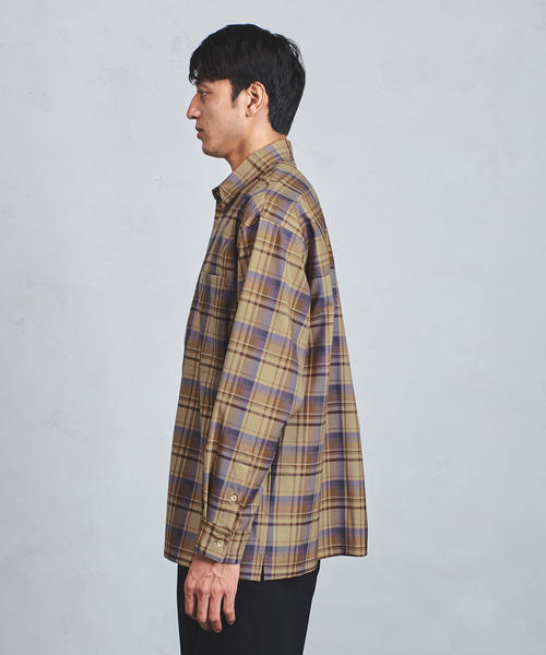 AURALEE（オーラリー）の「＜AURALEE（オーラリー）＞ WOOL CHK SHT（シャツ/ブラウス・メンズ・ダークブラウン/ベージュ・5/3/4）」の9枚目の写真