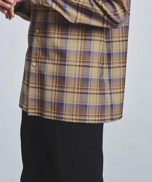 AURALEE（オーラリー）の「＜AURALEE（オーラリー）＞ WOOL CHK SHT（シャツ/ブラウス・メンズ・ダークブラウン/ベージュ・5/3/4）」の5枚目の写真
