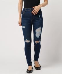 WEGO | WEGO/スーパーフィットハイライズクラッシュスキニーパンツ(デニムパンツ)