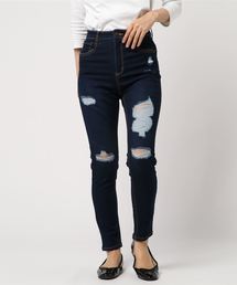 WEGO | WEGO/スーパーフィットハイライズクラッシュスキニーパンツ(デニムパンツ)