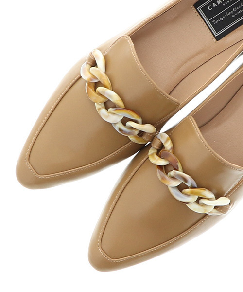 RANDA（ランダ）の「チェーンローファー（ローファー・レディース・ブラック/クリーム/ダークベージュ・LL/S/M/L）」の9枚目の写真