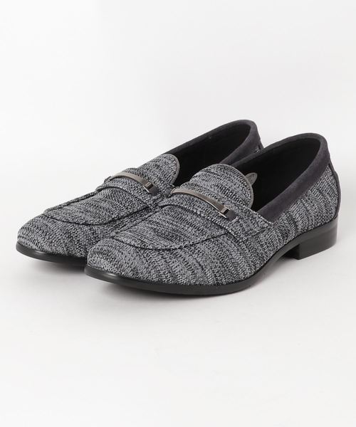 GOSTAR DE FUGA（ゴスタール ジフーガ）の「ビット付きニットローファー（ローファー・メンズ・ブラック/ネイビー/グレー系その他・42/43）」の2枚目の写真