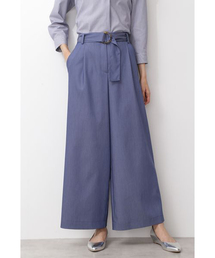 NATURAL BEAUTY BASIC | 〈ウォッシャブル〉シャンブレーワイドパンツ(その他パンツ)