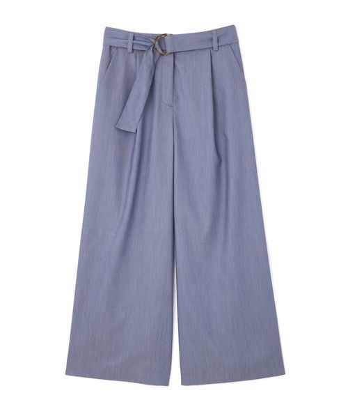 NATURAL BEAUTY BASIC(ナチュラルビューティーベーシック)の「〈ウォッシャブル〉シャンブレーワイドパンツ(その他パンツ・レディース・ベージュ/ネイビー/ブルー系その他7・LARGE/MEDIUM/SMALL/X-SMALL)」の18枚目の写真