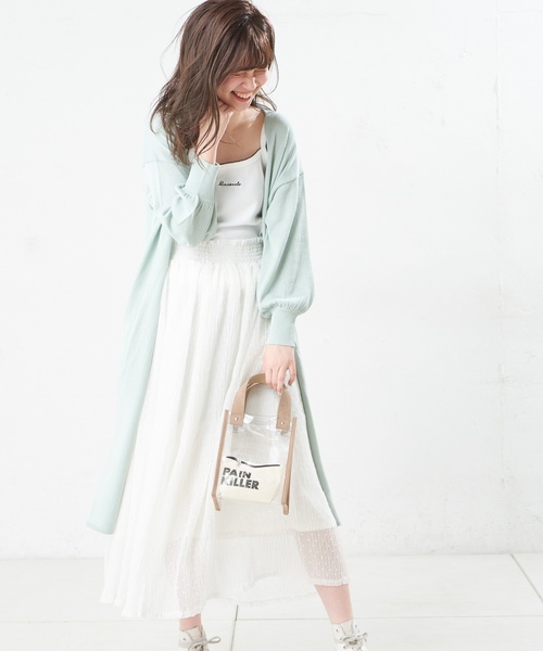 natural couture（ナチュラルクチュール）の「ドットジャガードボリュームスカート（スカート・レディース・ブラック/ブラウン/グレー/オフホワイト・FREE）」の13枚目の写真