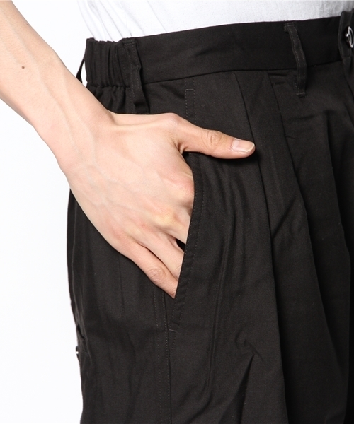 WEGO（ウィゴー）の「WEGO/サルエルショーツ（その他パンツ・メンズ・ブラック/ライトグレー・MEDIUM/LARGE）」の3枚目の写真