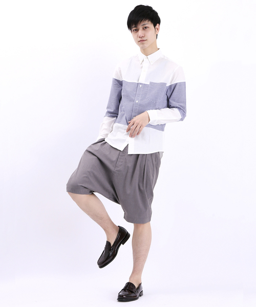 WEGO（ウィゴー）の「WEGO/サルエルショーツ（その他パンツ・メンズ・ブラック/ライトグレー・MEDIUM/LARGE）」の12枚目の写真