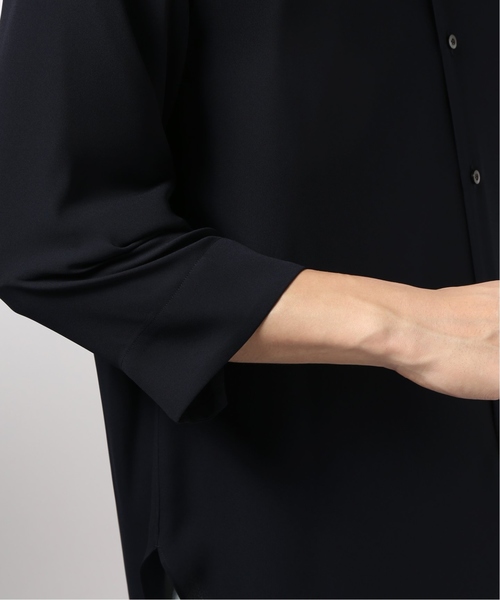 EDIFICE（エディフィス）の「LA BOUCLE / ラブ―クル アムンゼンノーカラーシャツ 7/S（シャツ/ブラウス・メンズ・ネイビー/グレー・44/46/48）」の3枚目の写真