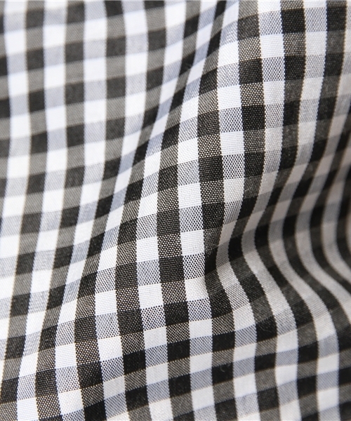 WEGO（ウィゴー）の「WEGO/ギンガムチェック前結び半袖シャツ（シャツ/ブラウス・レディース・ブラック/ブルー/レッド/ブルー系その他・MEDIUM/FREE）」の10枚目の写真