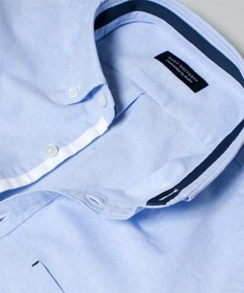 NANO universe（ナノユニバース）の「スーピマコットンOXシャツ（シャツ/ブラウス・メンズ・ホワイト/ラベンダー/ライトピンク/オレンジ/イエロー/サックスブルー/ネイビー・X-LARGE/MEDIUM/SMALL/LARGE）」の9枚目の写真