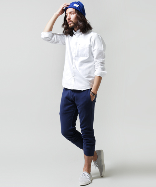 NANO universe（ナノユニバース）の「スーピマコットンOXシャツ（シャツ/ブラウス・メンズ・ホワイト/ラベンダー/ライトピンク/オレンジ/イエロー/サックスブルー/ネイビー・X-LARGE/MEDIUM/SMALL/LARGE）」の14枚目の写真