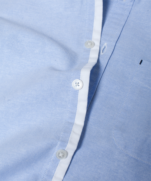 NANO universe（ナノユニバース）の「スーピマコットンOXシャツ（シャツ/ブラウス・メンズ・ホワイト/ラベンダー/ライトピンク/オレンジ/イエロー/サックスブルー/ネイビー・X-LARGE/MEDIUM/SMALL/LARGE）」の11枚目の写真