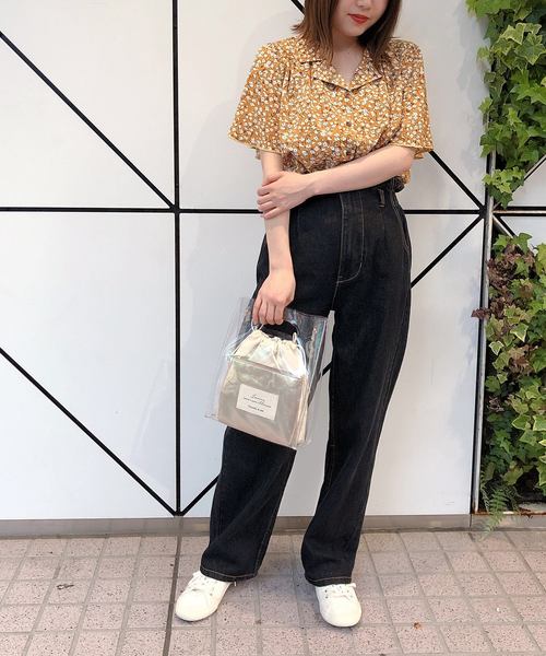 one after another NICE CLAUP（ワンアフターアナザーナイスクラップ）の「バックレースアップデニムパンツ（デニムパンツ・レディース・ブラック/ネイビー/ブルー・SMALL/MEDIUM）」の17枚目の写真