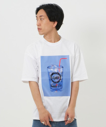 フロントデザインTシャツ/半袖カットソー