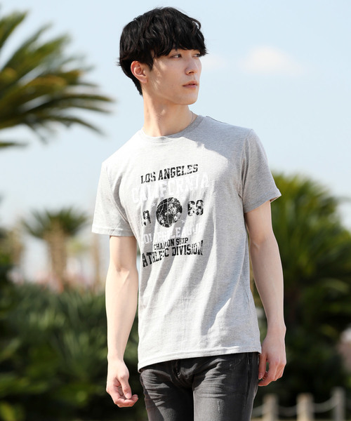 TopIsm(トップイズム)の「アメカジ擦れロゴプリント半袖クルーネックTシャツ(Tシャツ/カットソー・メンズ・その他1/その他4/その他12/その他7/その他10/その他8/その他3/その他13/その他2/その他6/その他11/その他5/その他9・L/LL/M)」の5枚目の写真