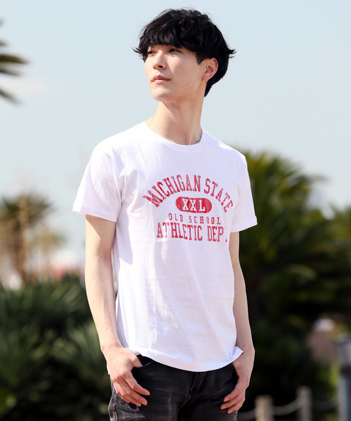 TopIsm(トップイズム)の「アメカジ擦れロゴプリント半袖クルーネックTシャツ(Tシャツ/カットソー・メンズ・その他1/その他4/その他12/その他7/その他10/その他8/その他3/その他13/その他2/その他6/その他11/その他5/その他9・L/LL/M)」の8枚目の写真