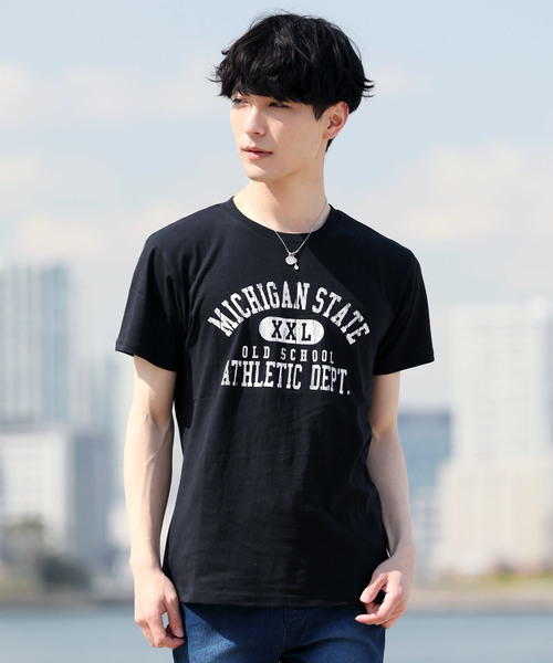 TopIsm(トップイズム)の「アメカジ擦れロゴプリント半袖クルーネックTシャツ(Tシャツ/カットソー・メンズ・その他1/その他4/その他12/その他7/その他10/その他8/その他3/その他13/その他2/その他6/その他11/その他5/その他9・L/LL/M)」の9枚目の写真