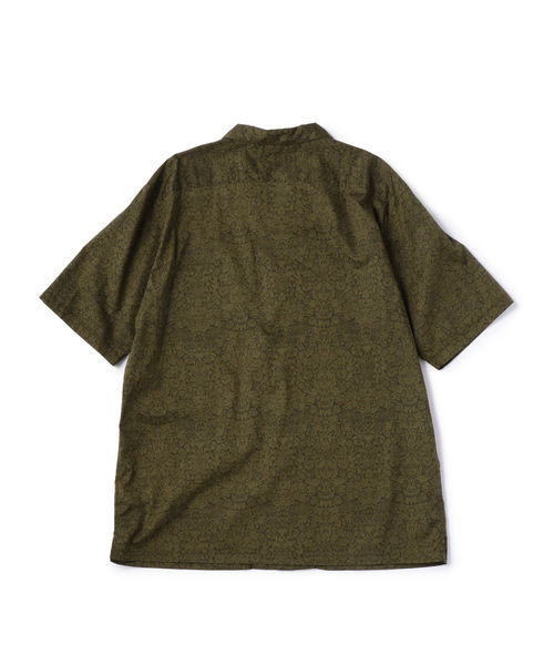 SHIPS（シップス）の「SCO: オープンカラー プリント ショートスリーブ シャツ2（シャツ/ブラウス・メンズ・ブラック/オリーブ・SMALL/MEDIUM/LARGE/X-LARGE）」の4枚目の写真
