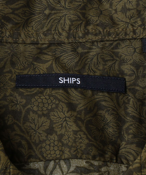 SHIPS（シップス）の「SCO: オープンカラー プリント ショートスリーブ シャツ2（シャツ/ブラウス・メンズ・ブラック/オリーブ・SMALL/MEDIUM/LARGE/X-LARGE）」の7枚目の写真