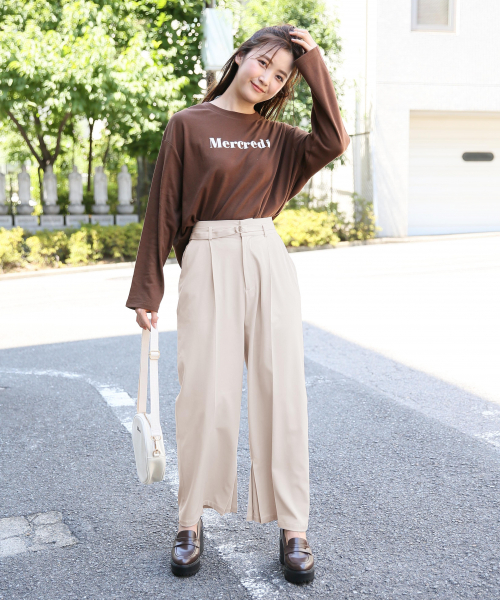 Heather（ヘザー）の「ホソベルトツキストレートパンツ 854187（その他パンツ・レディース・ブラウン/ライトベージュ/ミント・SMALL/MEDIUM）」の6枚目の写真