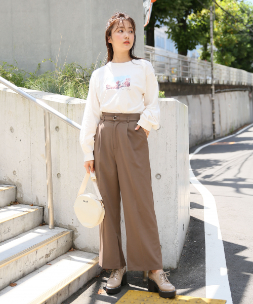 Heather（ヘザー）の「ホソベルトツキストレートパンツ 854187（その他パンツ・レディース・ブラウン/ライトベージュ/ミント・SMALL/MEDIUM）」の7枚目の写真