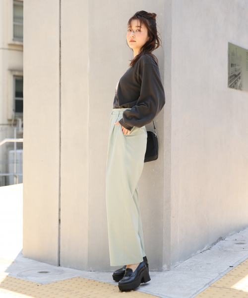 Heather（ヘザー）の「ホソベルトツキストレートパンツ 854187（その他パンツ・レディース・ブラウン/ライトベージュ/ミント・SMALL/MEDIUM）」の8枚目の写真